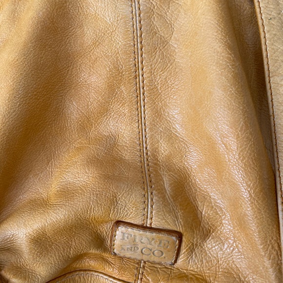 Frye leather “Daffodil” mustard backpack EUC - Picture 6 of 6